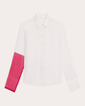 Relaxed Silk Combo Shirt