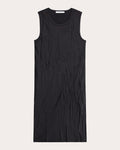Crushed Satin Tank Dress