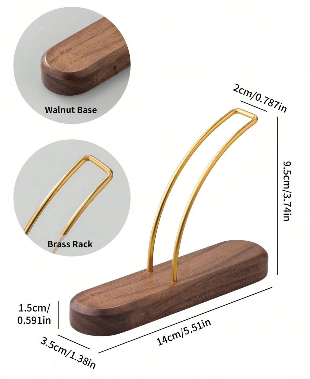 Walnut Coffee Filter Holder