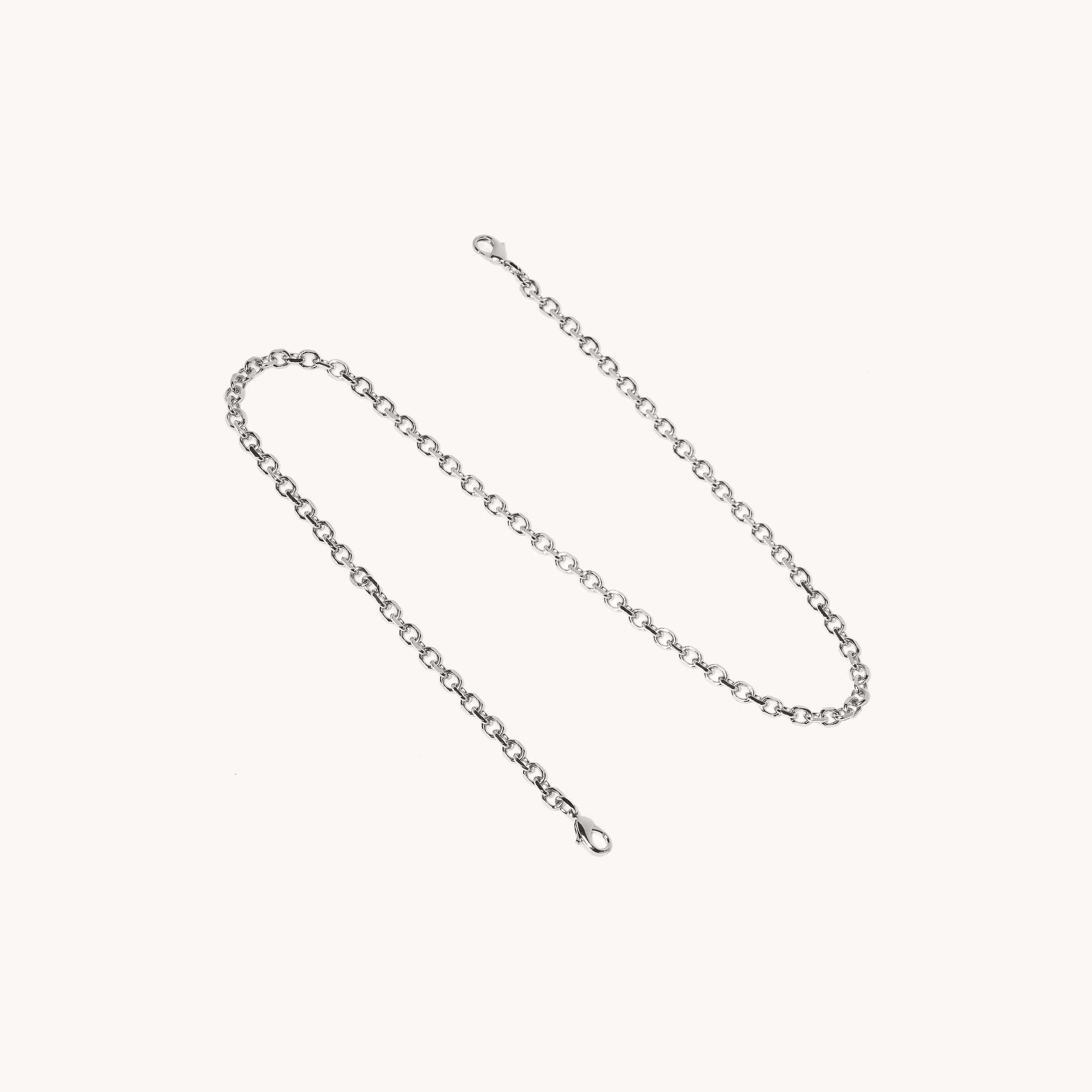 Beveled Shoulder Chain in Silver ($130 value)