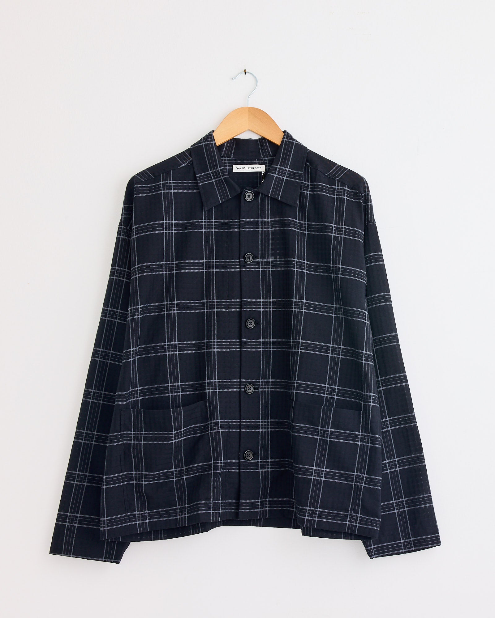 PJ Overshirt in Black/Grey