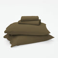 Linen-Cotton Blend Sheet Set - Martini Olive