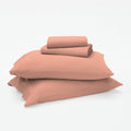 Linen-Cotton Blend Sheet Set - Muted Clay