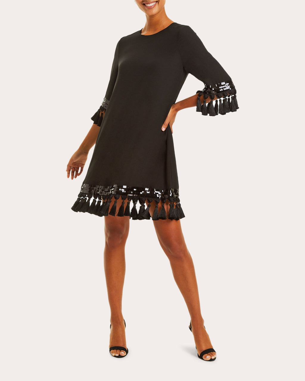 Shimmy Chiffon Tassel Dress