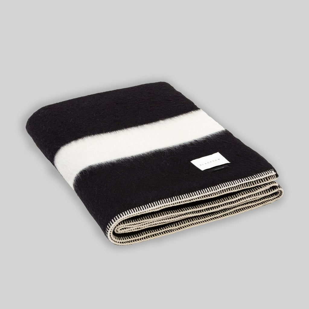 Siempre Queen Blanket, White Stripe