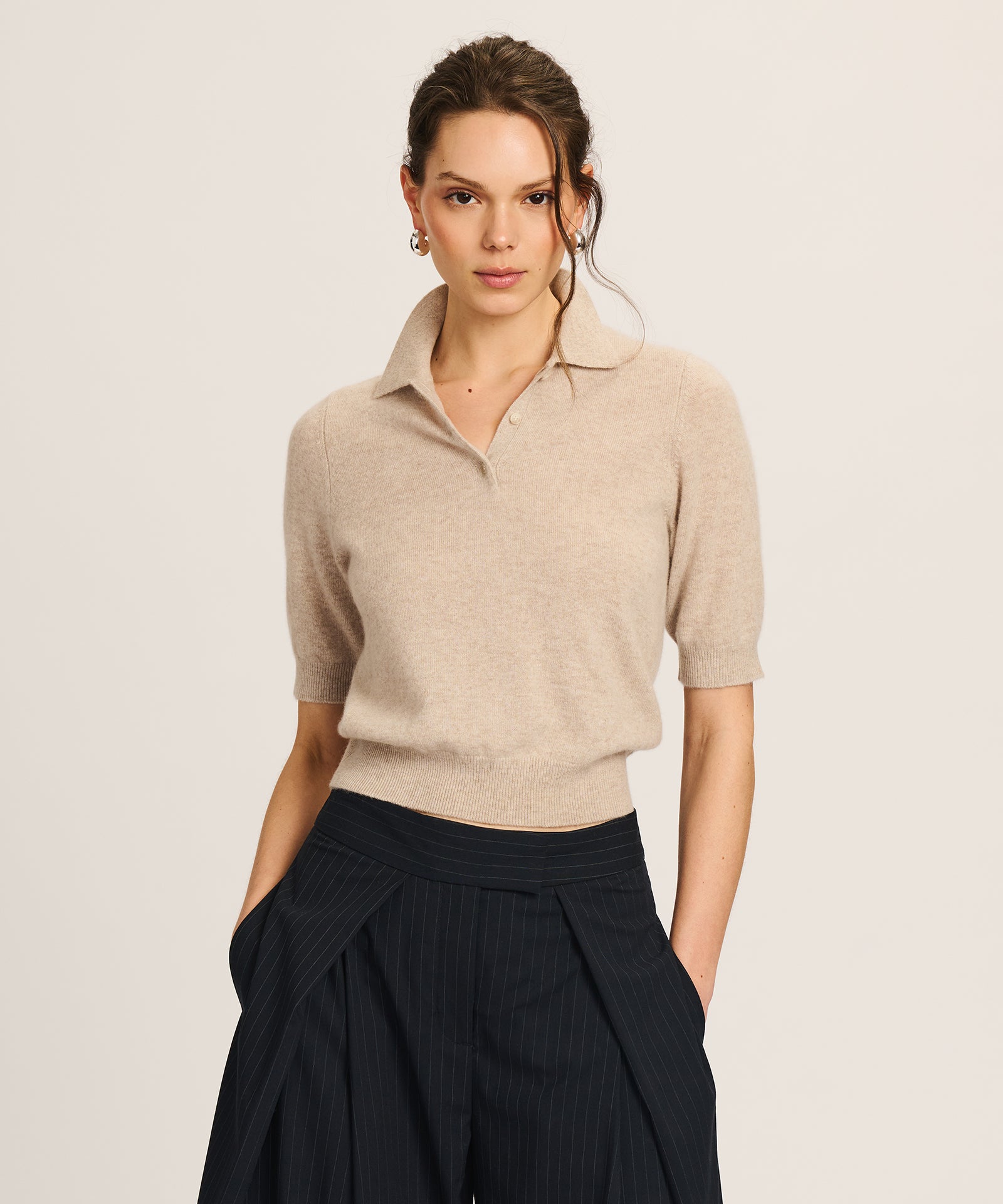 Signature Cashmere Short Sleeve Polo