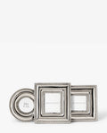 Silver Bead Mini Frames (Set of 3)