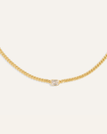 Small Bezel Station Necklace