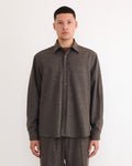 Davis Shirt in Cashmere Wool Brown