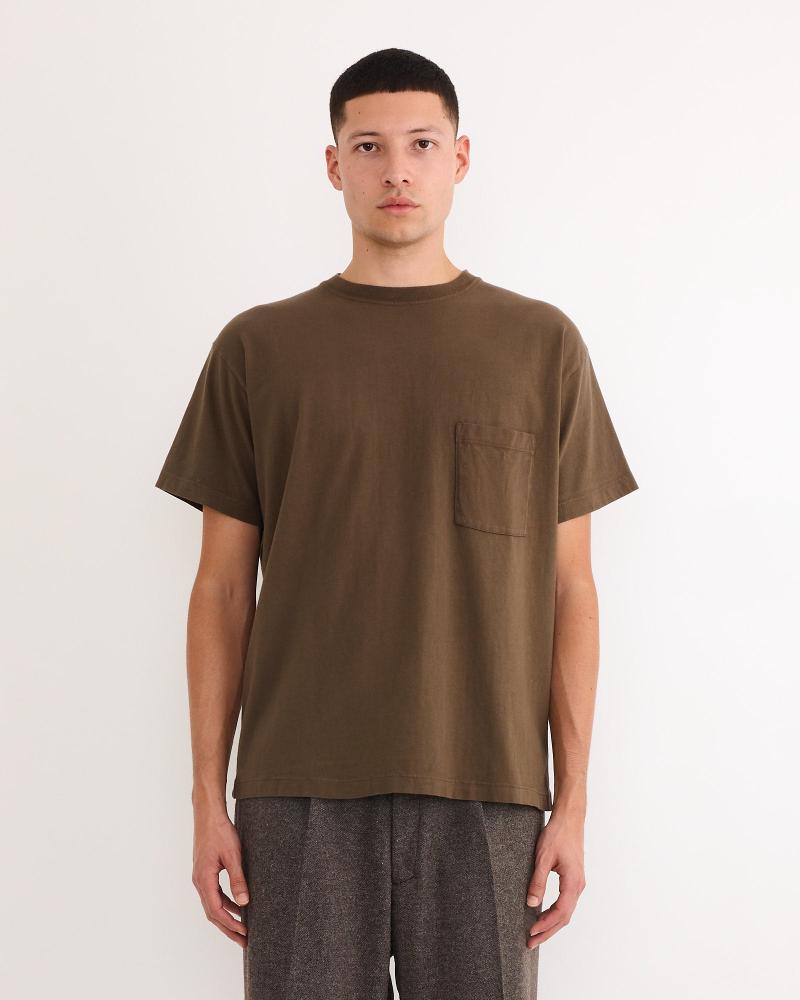 Big Pocket Tee in Caper
