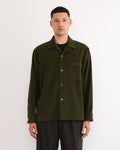 Evans Shirt in Moleskin Green