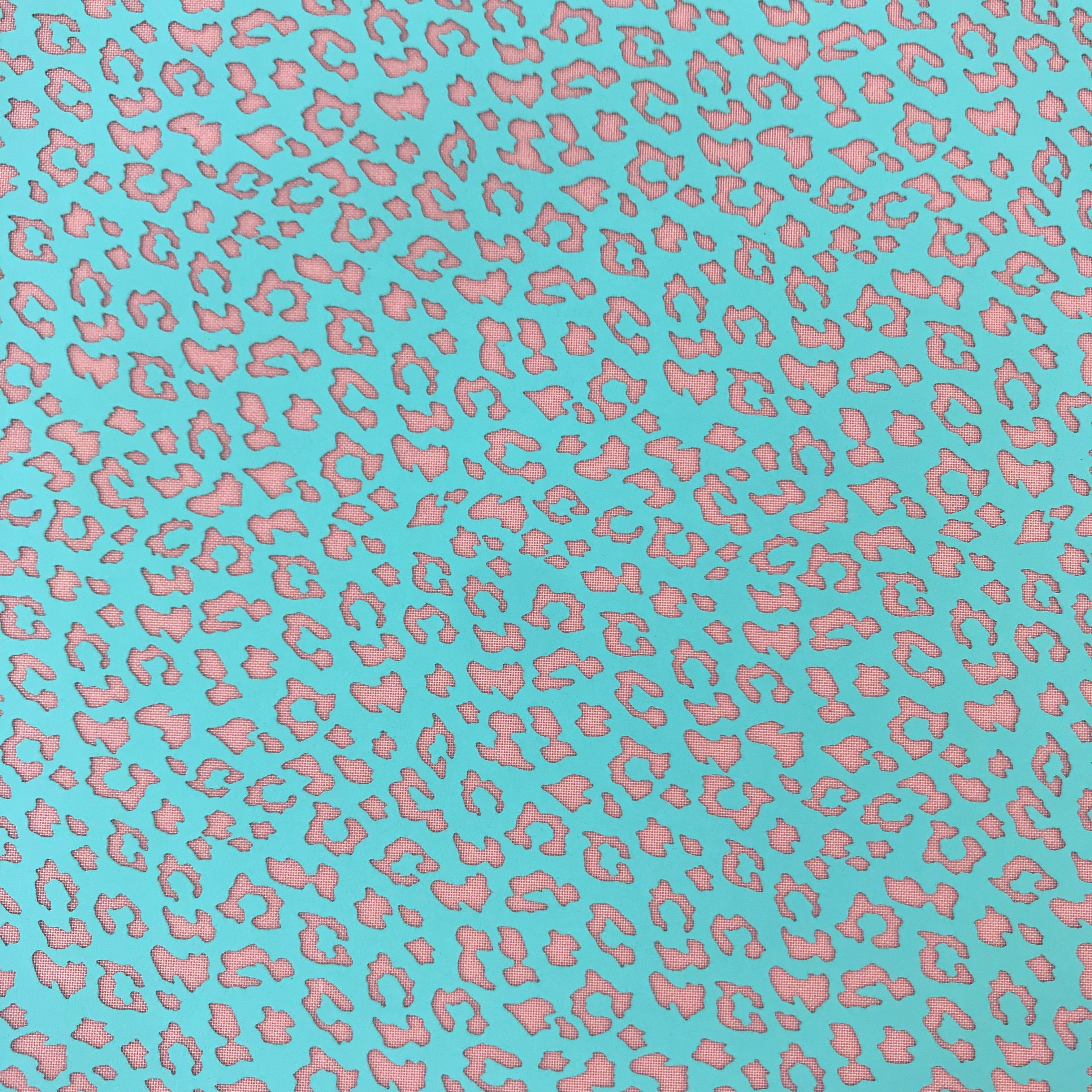 Silkscreen Stencil Snow Leopard Cheetah For Polymer Clay And Mixed Media Overall Design