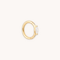 Solid Gold Marquise Piercing Hoop