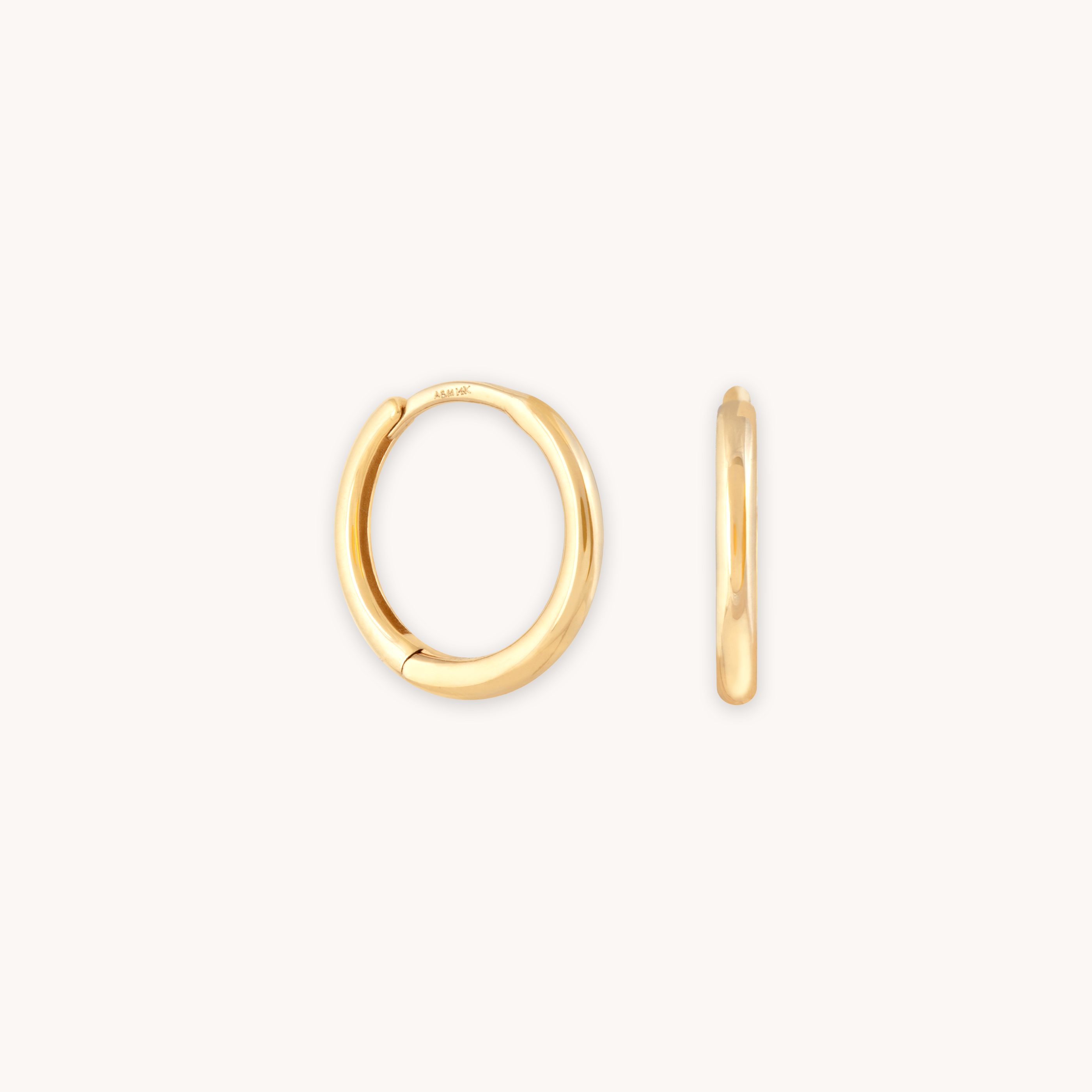 Simple Hoops in Solid Gold