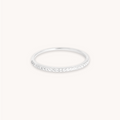 Topaz Eternity Ring in Solid White Gold