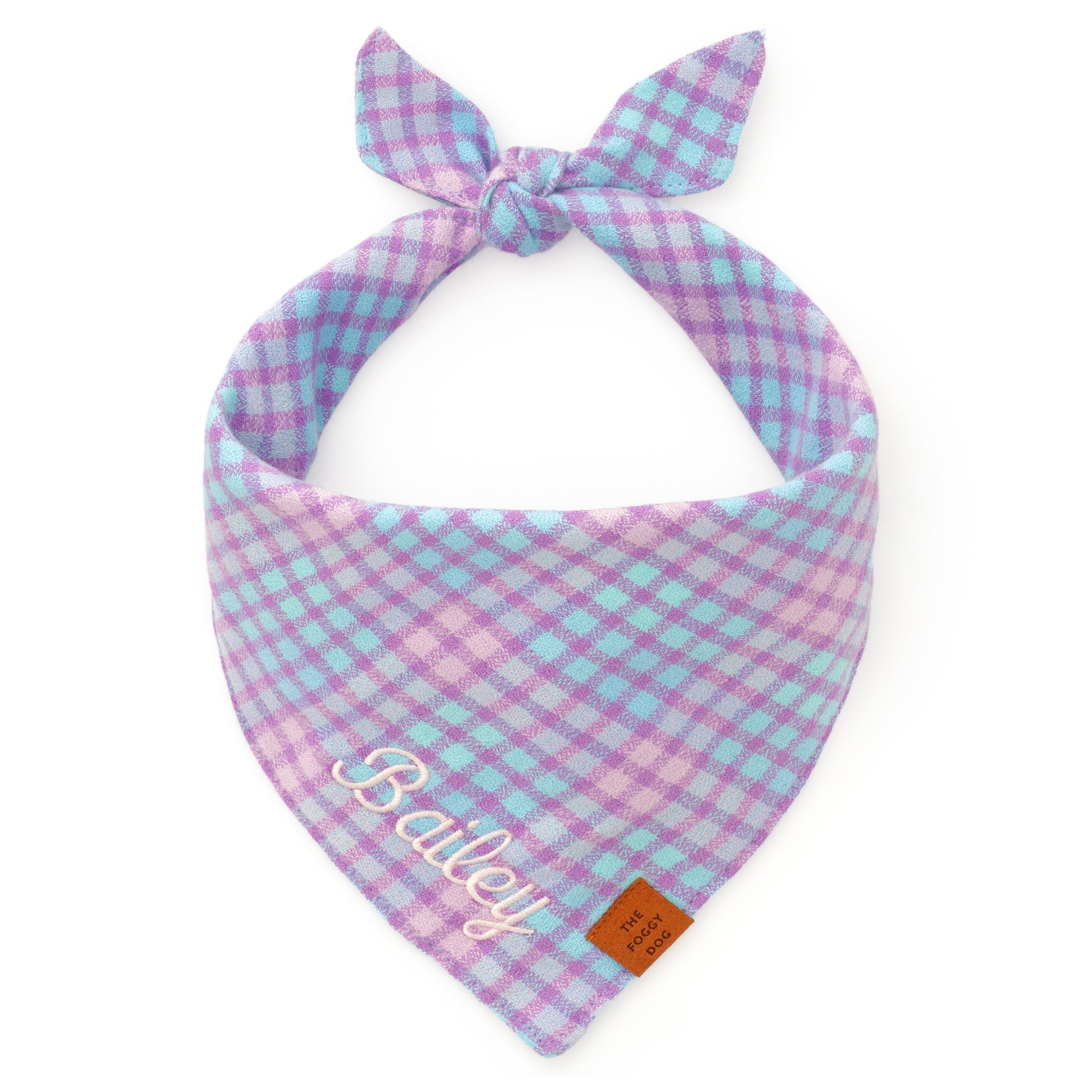 Sorbet Plaid Flannel Dog Bandana