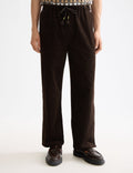 Jacquard cotton-blend corduroy relaxed fit jogger