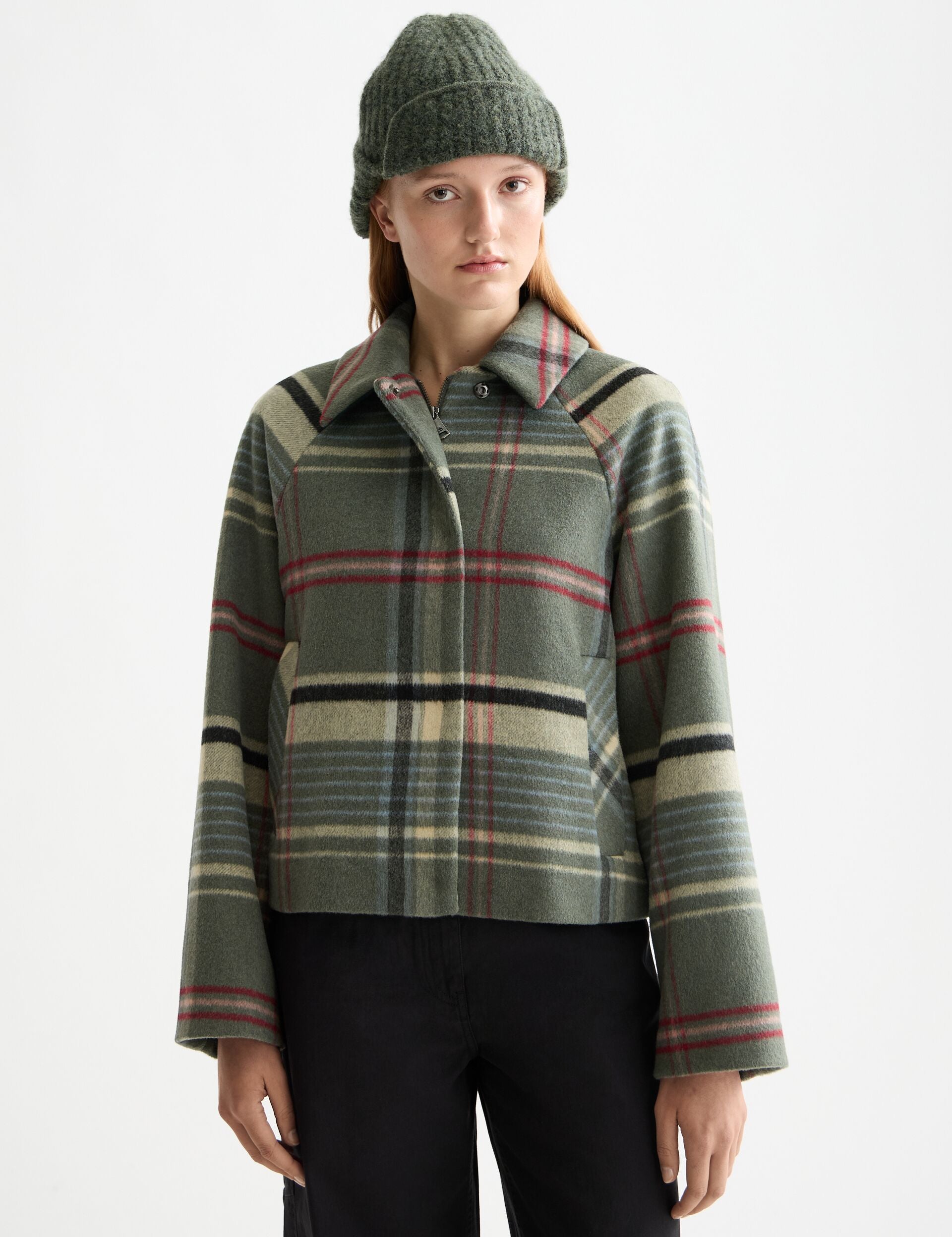 Boxy shirt jacket