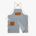 Palm Stripe Maker's Split Leg Apron