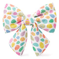 Easter Eggs Lady Dog Bow