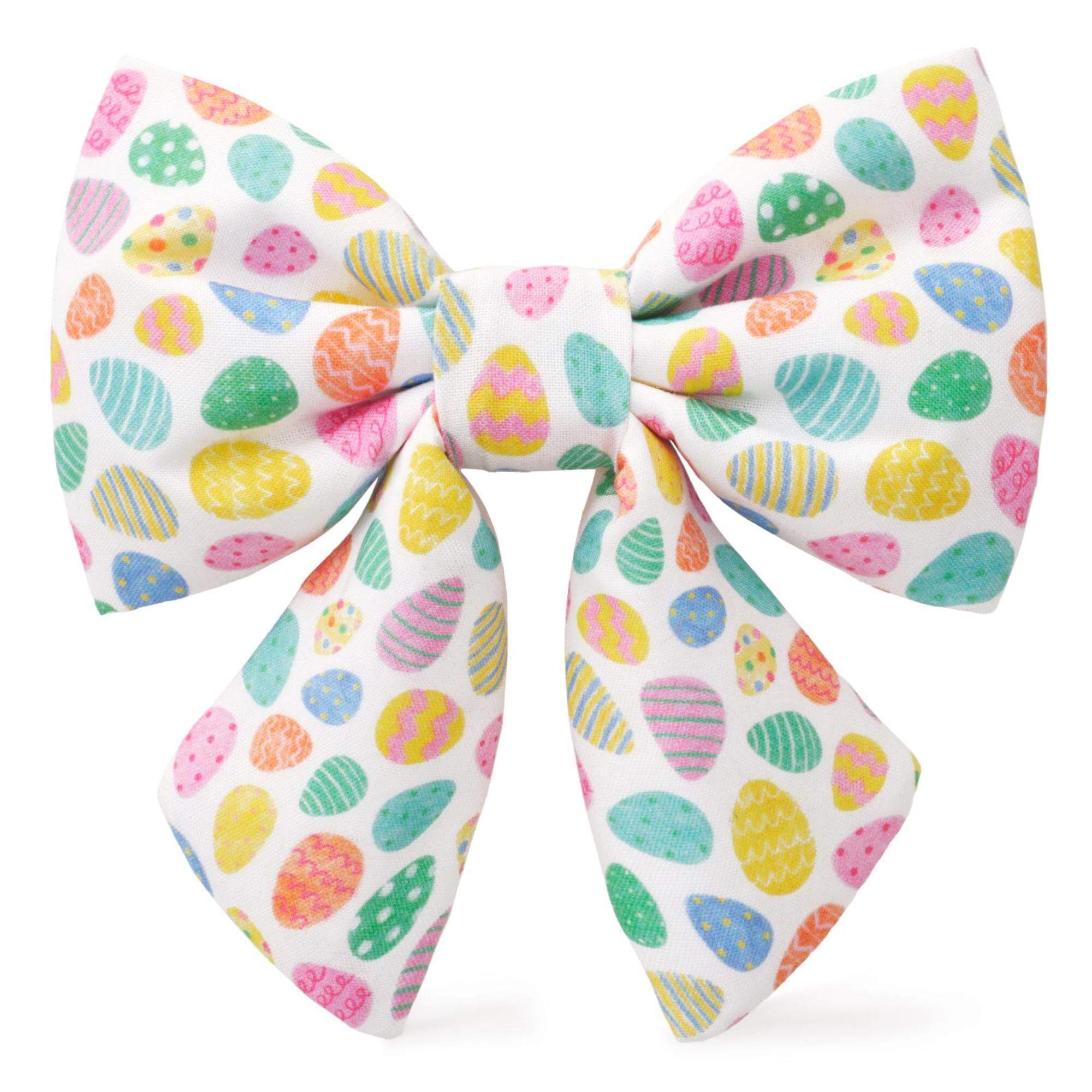Easter Eggs Lady Dog Bow