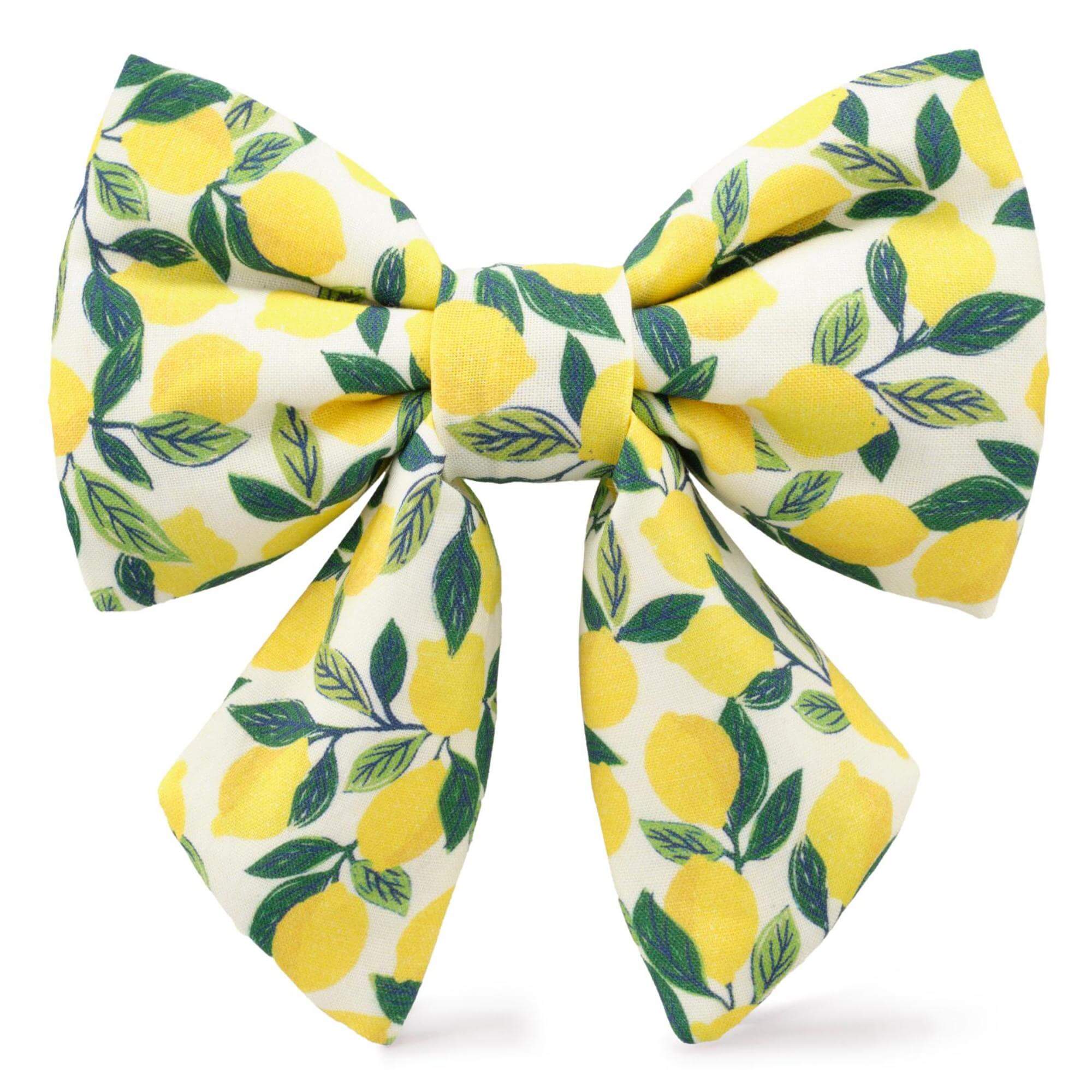 Lemon Zest Lady Dog Bow