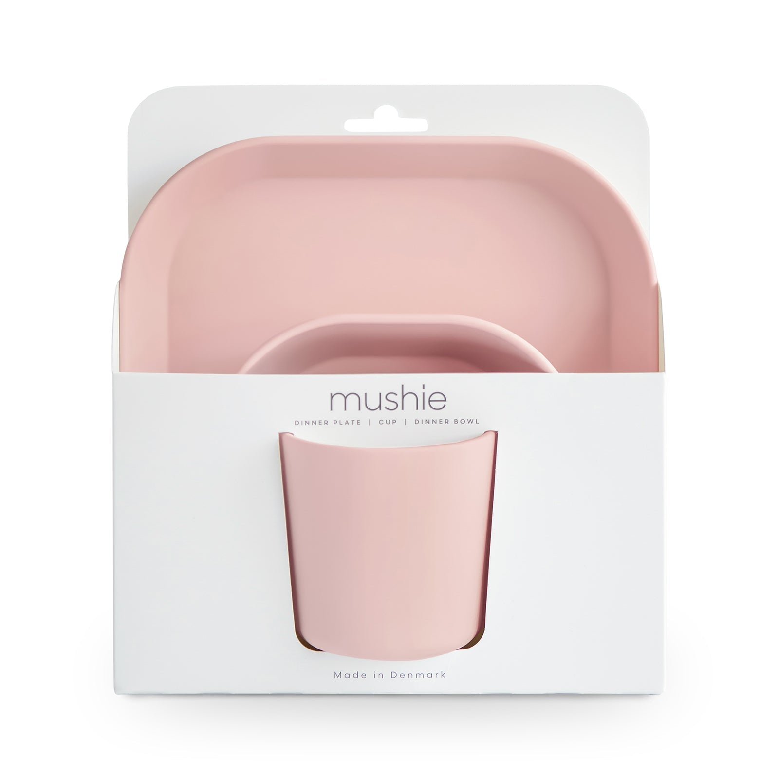 Mushie Square Dinnerware Set - Blush