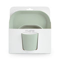 Mushie Square Dinnerware Set - Sage