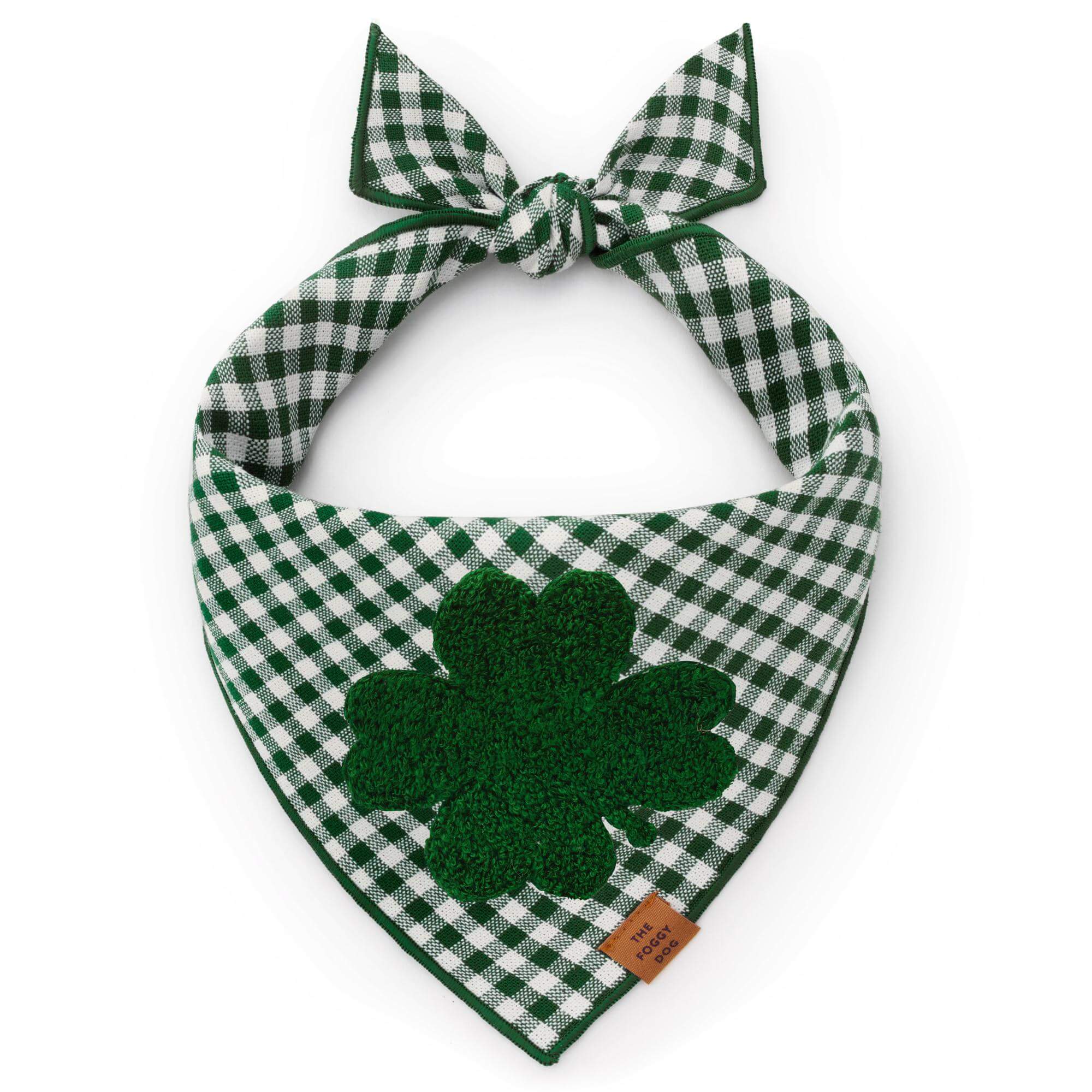 Clover Applique Dog Bandana