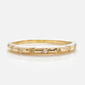 Solid Gold Starry White Sapphire Band