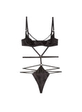Strappy Bondage Underwire Bodysuit