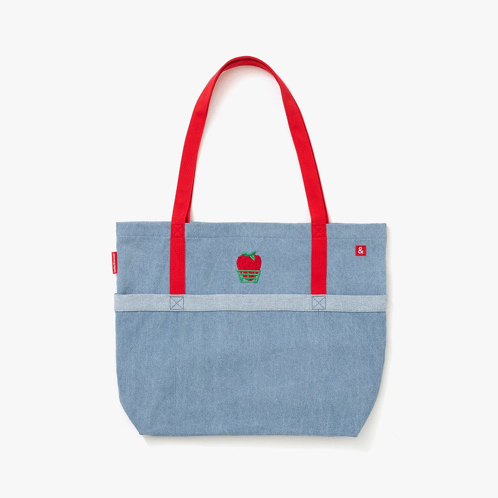 Strawberry Market Tote Bag