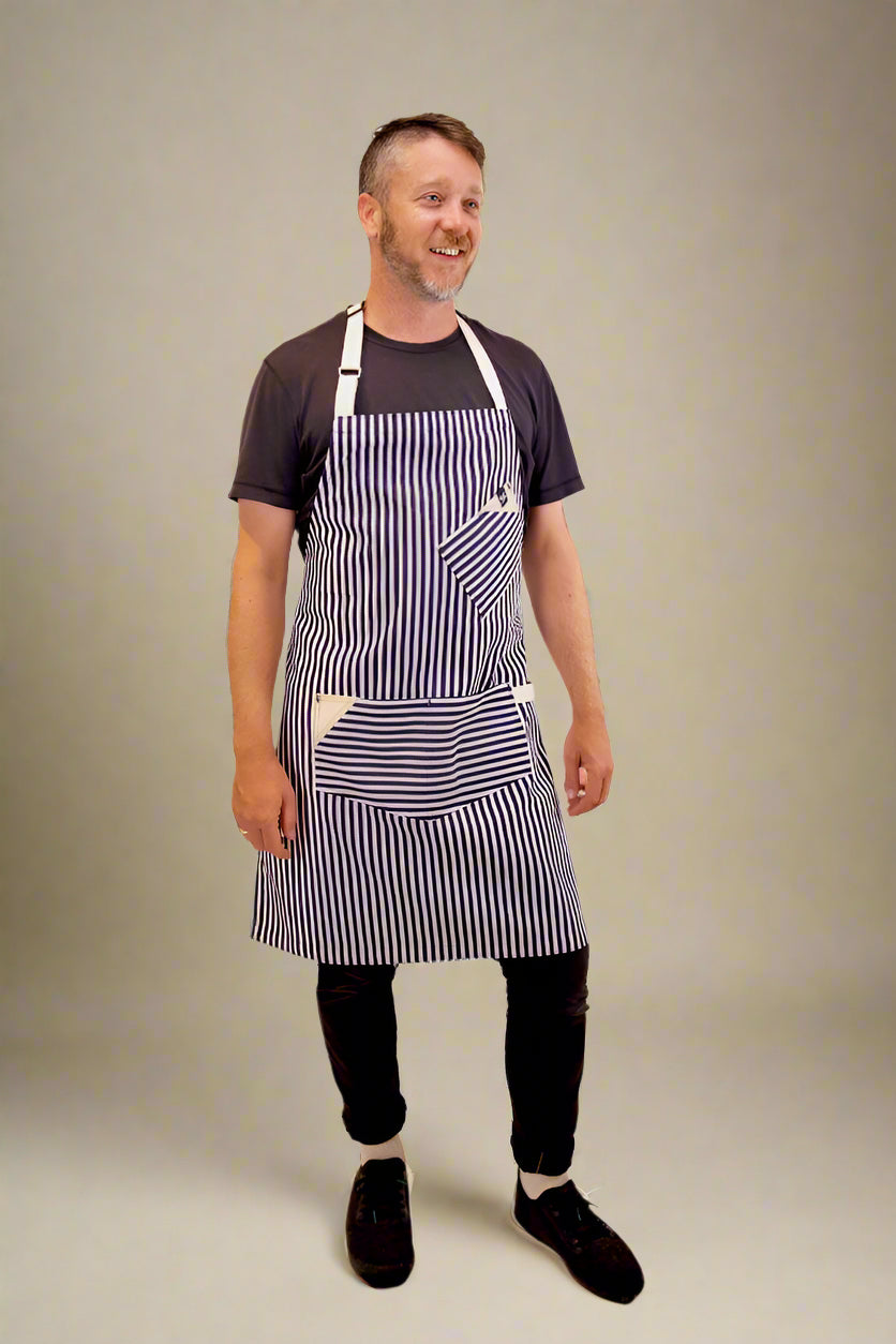 Gold Label - Le Regalade Apron - French Striped Canvas