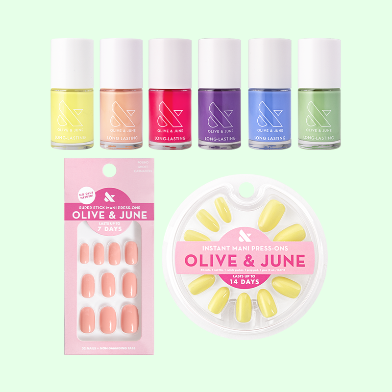Summer Polish & Press-on Set