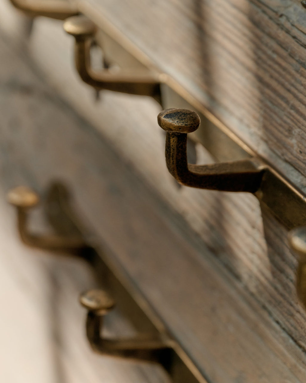 Hammered Iron Wall Hooks