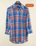 Summer Blue And Orange Madras
