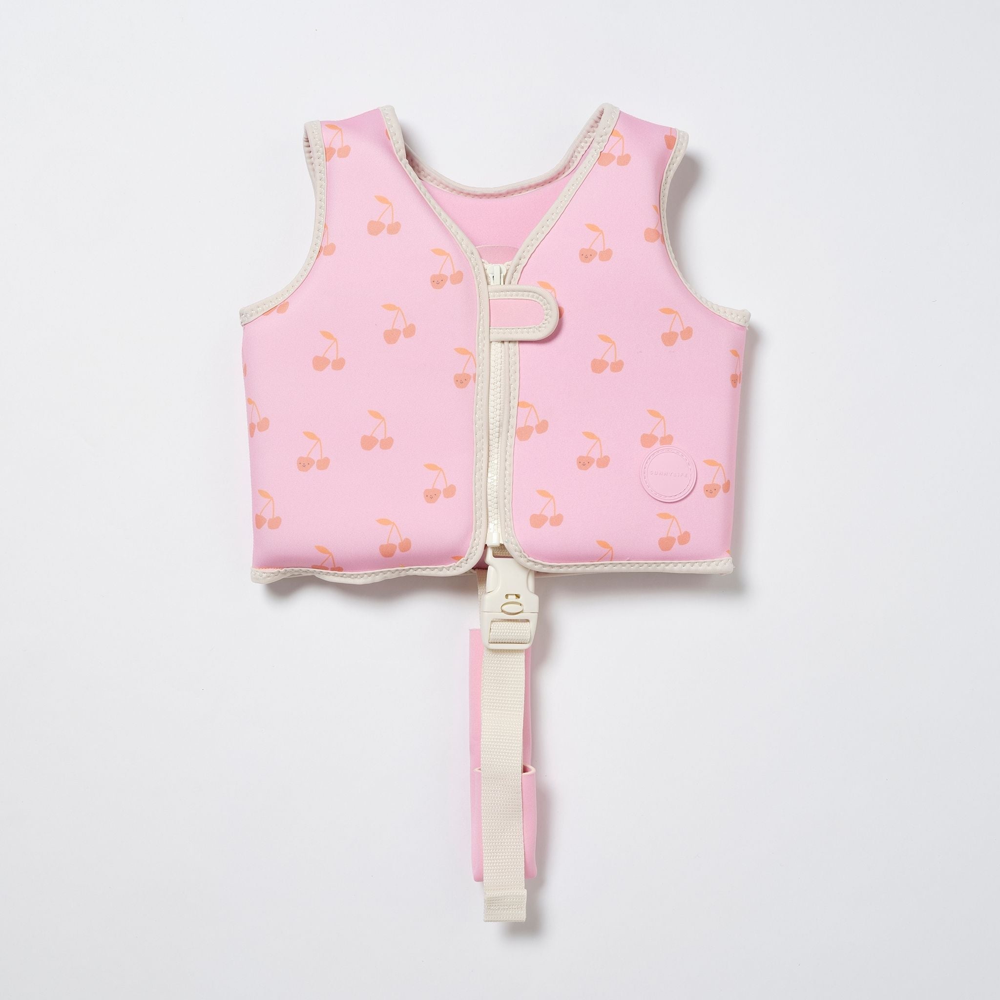 Sunnylife Into The Wild Kids Swim Vest - Candy Cherry