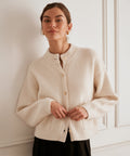 Ultra Luxe Cashmere High Neck Cardigan