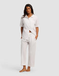 Women's Sutton Short Sleeve & Cropped Pant Pajama Set