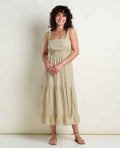 Taj Hemp Tiered Midi Dress