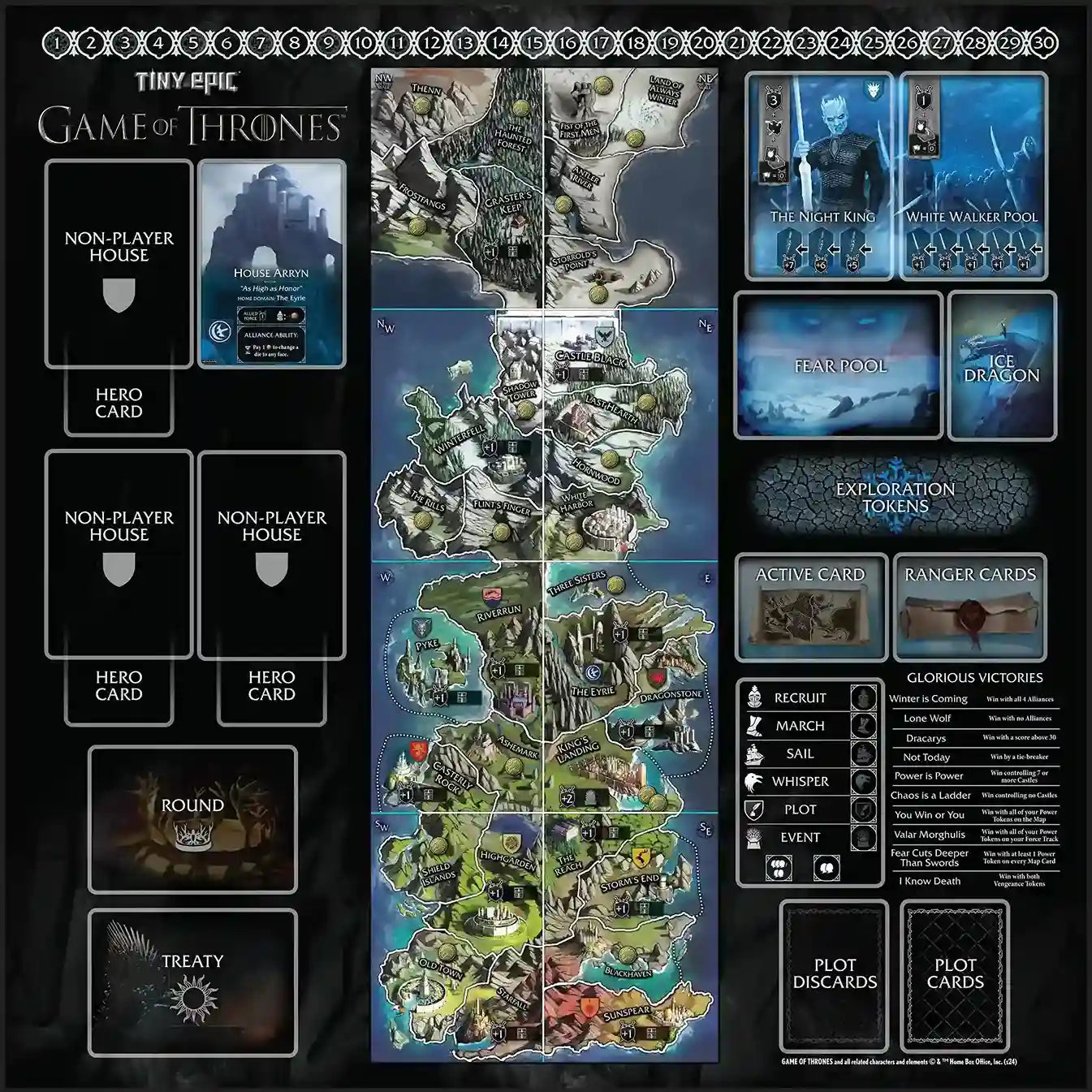 Tiny Epic Game of Thrones™: Game Mat