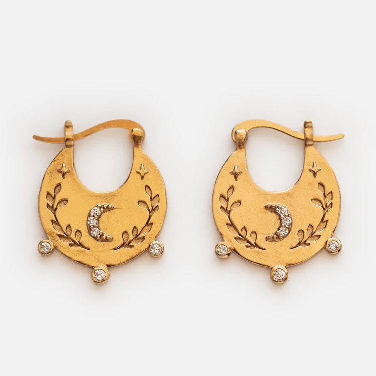 Celestial Bohemian Hoop Earrings