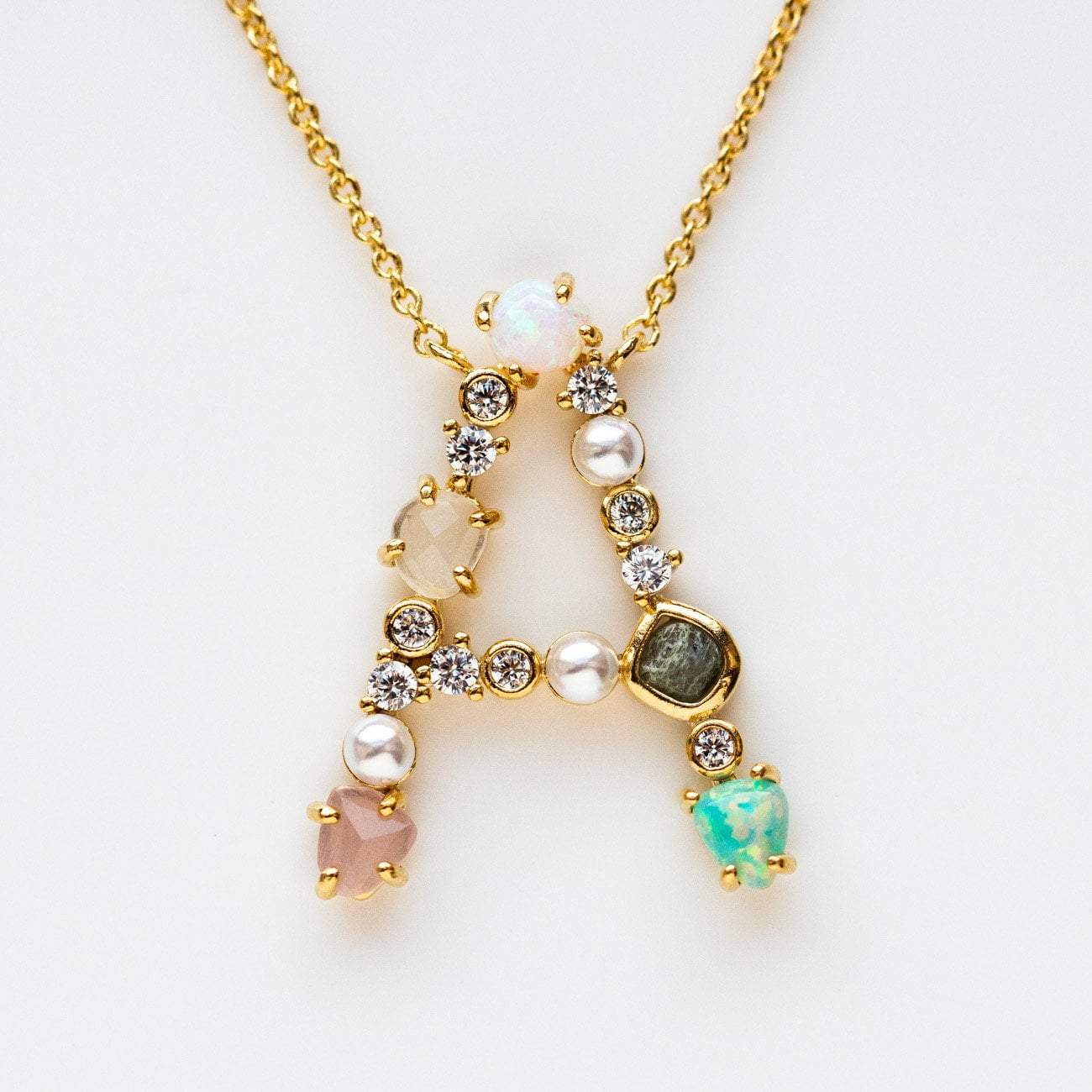 Opal Monogram Pendant