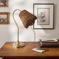 Lucinda Task Lamp with Woven Shade