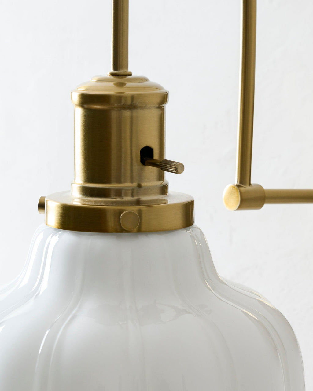 Polly Milk Glass Plug-in Sconce