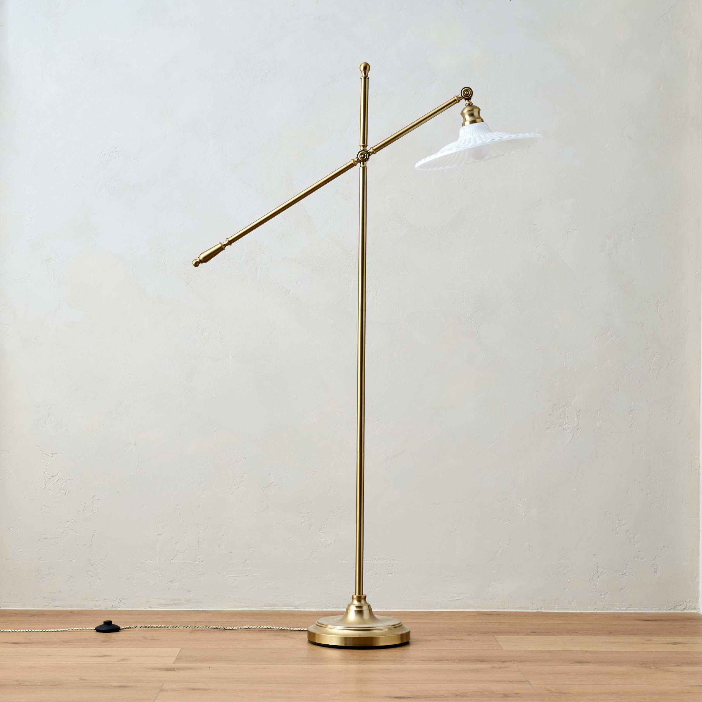 Marjorie Milk Glass Floor Lamp