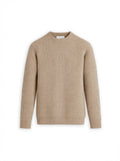 Men's Travel Merino Lightweight Waffle Crewneck - Ivory