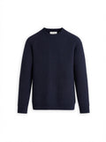 Men's Travel Merino Lightweight Waffle Crewneck - Navy