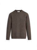 Men's Travel Merino Lightweight Waffle Crewneck - Warm Grey