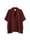 Women's Travel Merino Poncho Wrap - Merlot
